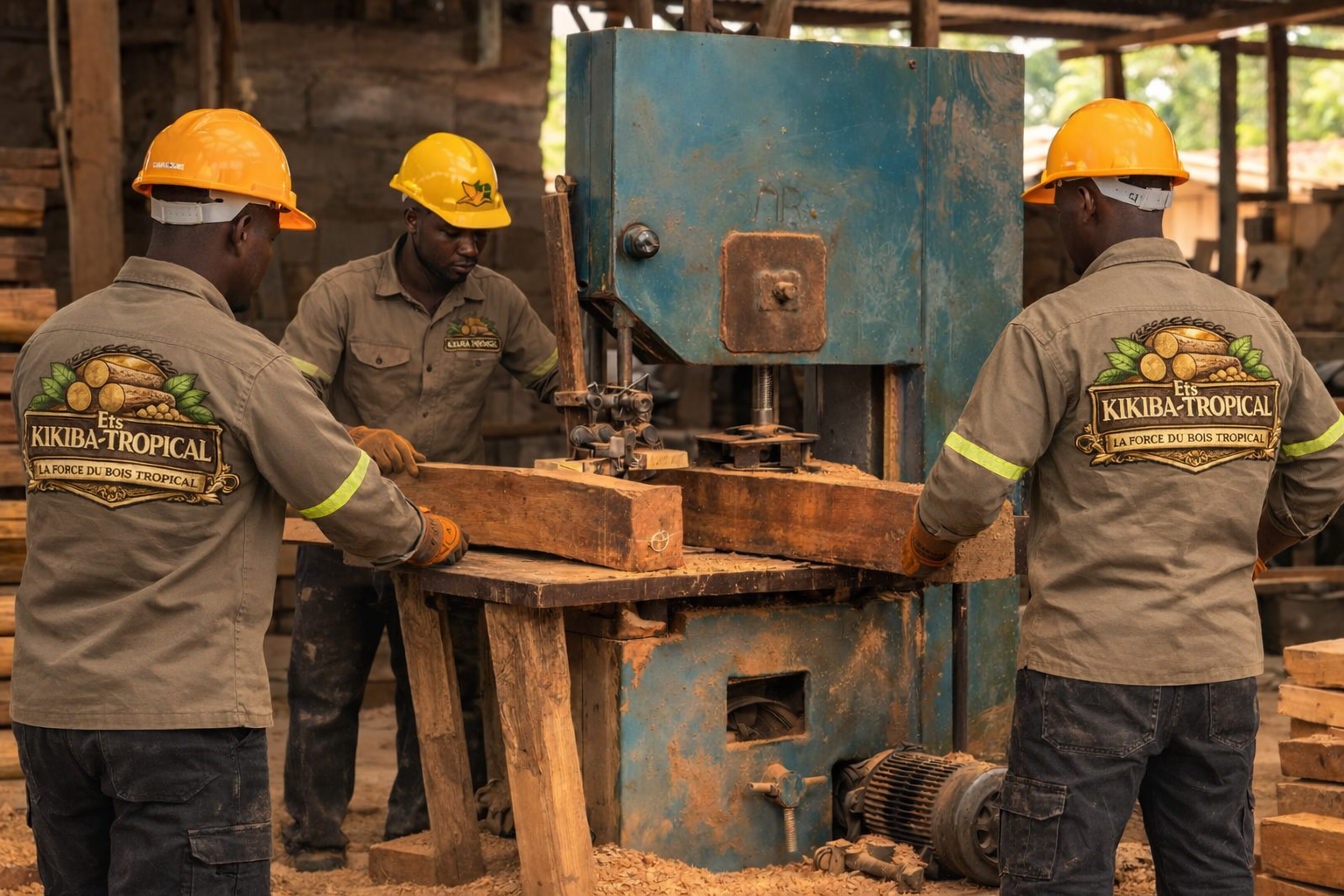 Scierie bois tropical