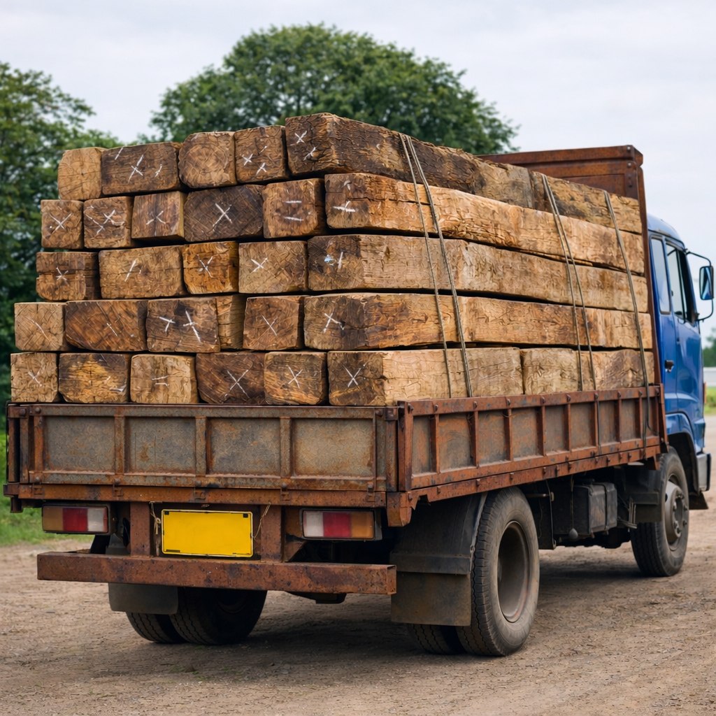 Chargement de bois